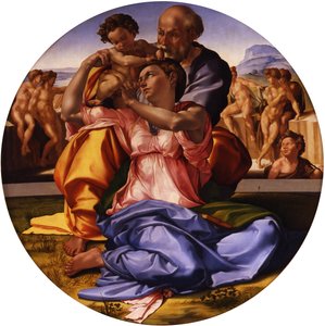 The Holy Family (Doni Tondo) by Michelangelo Buonarroti