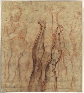 The Risen Christ (detail) by Michelangelo Buonarroti