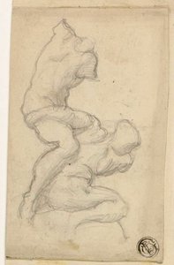 Two Struggling Figures by Michelangelo Buonarroti