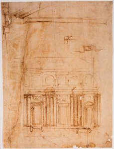 Wall Prospectus for the Laurentian Recess by Michelangelo Buonarroti