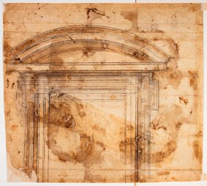 Window Sketches for San Giovanni dei Fiorentini by Michelangelo Buonarroti