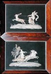 Two of a Set of Six Allegorical Scenes by Michelangelo Maestri