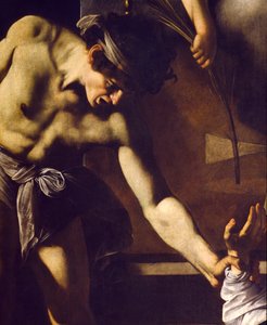 The Martyrdom of St. Matthew (detail) by Michelangelo Merisi Caravaggio