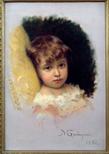 Child Portrait by Michele Giordigiani