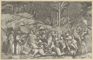 Moses Strikes Water from the Rock