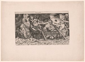 A Naval Battle by Michele Lucchese