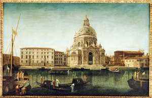 Santa Maria della Salute, Venice, with Gondolas on the Grand Canal by Michele Marieschi