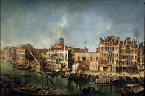 View of the Canal Grande from the Fondamenta Del Vin