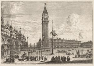 Views of Venice: Piazza and Piazzetta by Michele Marieschi
