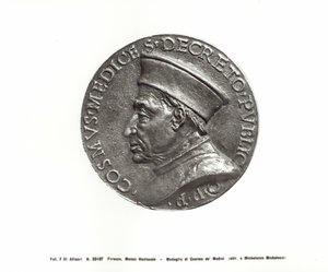 Medal depicting Cosimo de