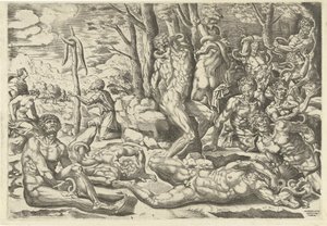 The Adoration of the Bronze Serpent by Michiel Coxie (I) (attributed to)