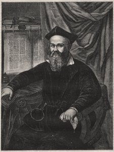 Portrait of Marco Antonio de Dominis (Markantun de Dominis) (1556-1624) Dalmatian ecclesiastic, apostate, and man of science - engraving by G J Delff after Mierevelt by Michiel Jansz. van (after) Mierevelt