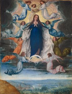 The Assumption of the Virgin, c.1500 by Michiel Sittow
