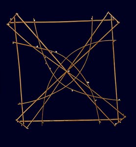 Wapepe Navigational Chart, Late 19th Century by Micronesian Micronesian