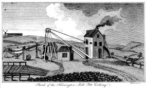 Sketch of the Harrington Mill Pitt Colliery, County Durham