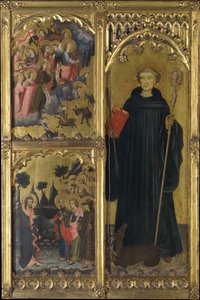 Saint Giles with Christ Triumphant over Satan and the Mission of the Apostles by Miguel Alcaniz