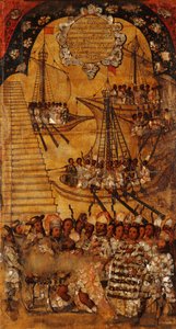 The Conquest of Mexico, Panel XXIV by Miguel Gonzalez