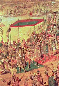 The Welcoming of Montezuma (detail)
