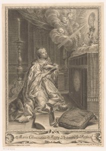 Maria Clementina Sobieska Before an Altar by Miguel de Sorelló
