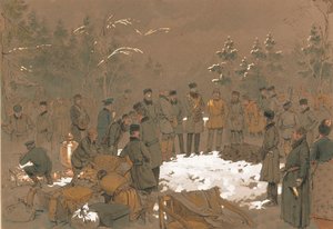 The Bear Hunt of Tsar Alexander II by Mihaly von Zichy