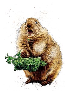 The Prairie Dog on White, 2020 by Mike Davis