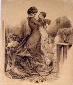 Anna Karenina with Her Son by Mikhail Aleksandrovich Vrubel