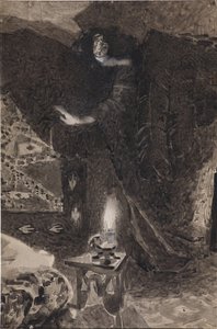 Illustration to the Poem The Demon by Mikhail Lermontov