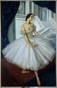 Portrait of the Ballerina Anna Pavlova by Mikhail Nikolayevich Yakovlev