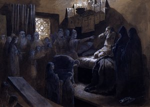 Ivan the Terrible and the Ghosts of His Victims by Mikhail Petrovich Klodt