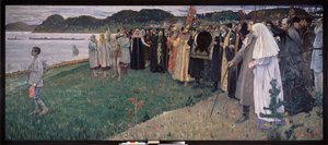 In Russia, The Folk Soul by Mikhail Vasilievich Nesterov