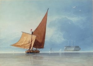 Shipping at the Entrance of the Medway, Kent