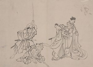 Figure with Fox, mid 19th century