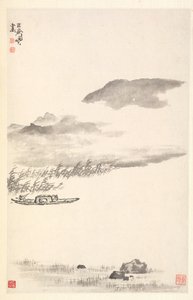 River Landscape by Min Zhen