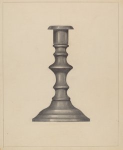 Candlestick, c. 1937 by Mina Lowry