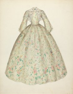 Dress with Cape Collar by Mina Lowry