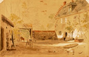 Ancient Abbey of St. Valery, France, 1862 by Miner Kilbourne Kellogg