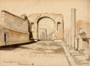 Principal Entrance to the Forum, Pompeii by Miner Kilbourne Kellogg