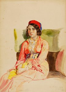 Turkish Girl of Constantinople by Miner Kilbourne Kellogg