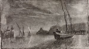 Untitled (Boats in Harbor)