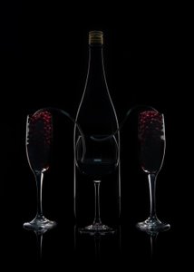 Elegant Wine Reflection by Ming Chen