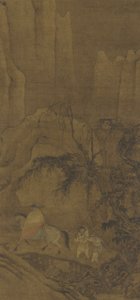 A Traveller on Horseback with Attendants