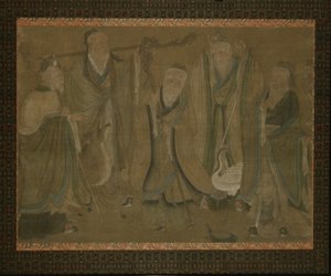 Five sages by Ming Dynasty Chinese School