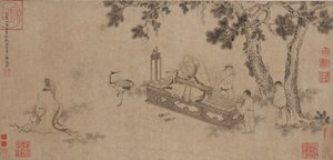Laozi Delivering the Daodejing