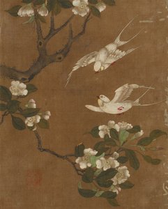 Ten pictures of birds and flowers by Ming Dynasty Chinese School