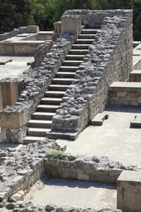 Oriental part of the palace of King Minos at Knossos between the queen megaron and the central court. Crete. 1600-1450 BC by Minoan