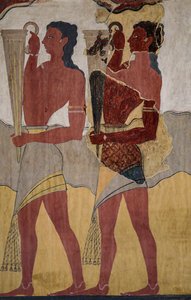 Reconstruction of the procession fresco