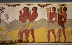 Reconstruction of the procession fresco