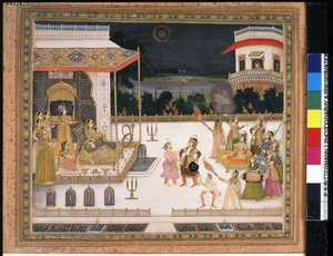 Queen Udham Bai entertained