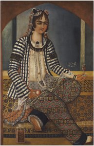 Portrait of a Lady by Mirza Baba