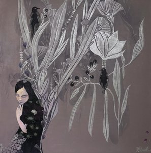 Serene Botanical Woman